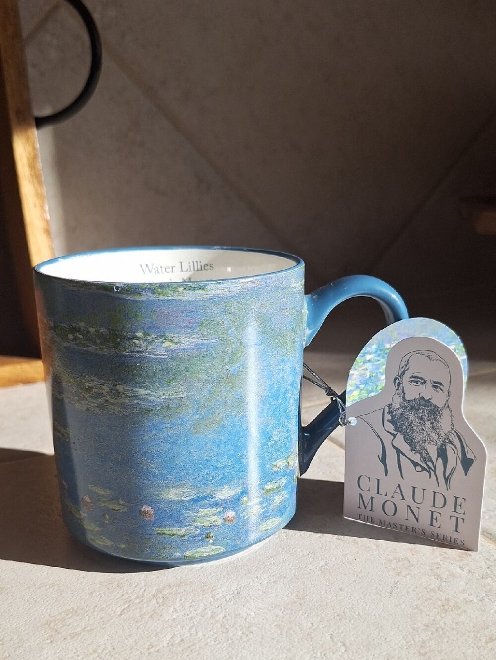 Blue Water Lilies Ceramic Mug